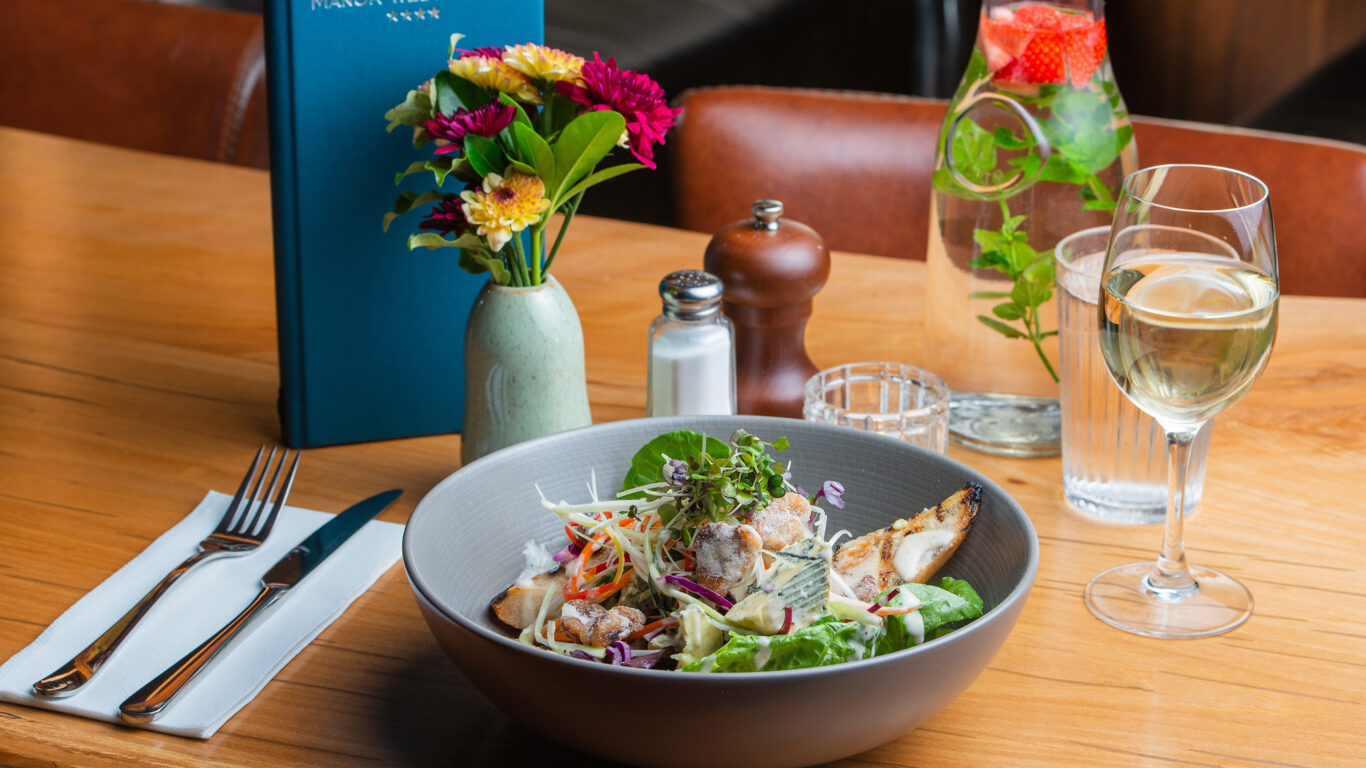 Manor West Tralee &ndash; FOOD &ndash; Roast Pear & Blue Cheese Salad